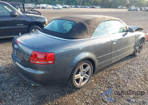 2007 Audi A4 2.0T Cabriolet Quattro z USA, uszkodzony, nr VIN WAUDF48H87K020171